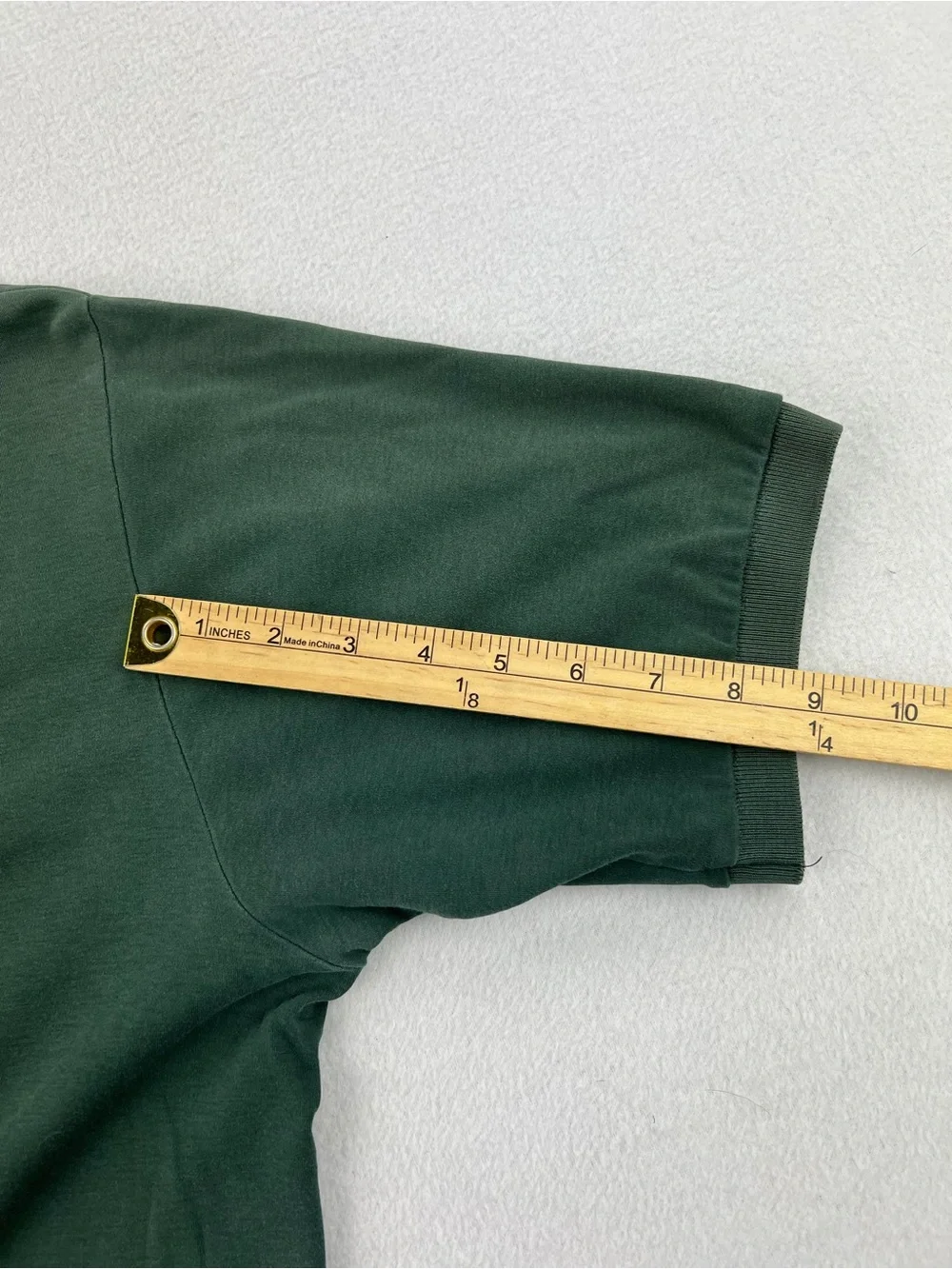 VTG Polo Ralph Lauren Forrest Green Polo Golf Crest Logo Lightweight Mens Sz L